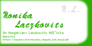 monika laczkovits business card